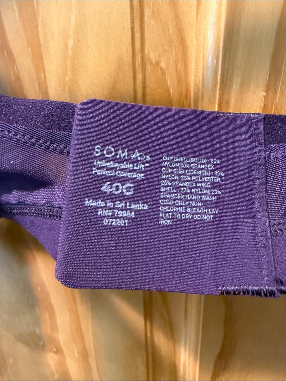 Soma Bra - Unbelievable Lift perfect Coverage - Picture 3 of 3